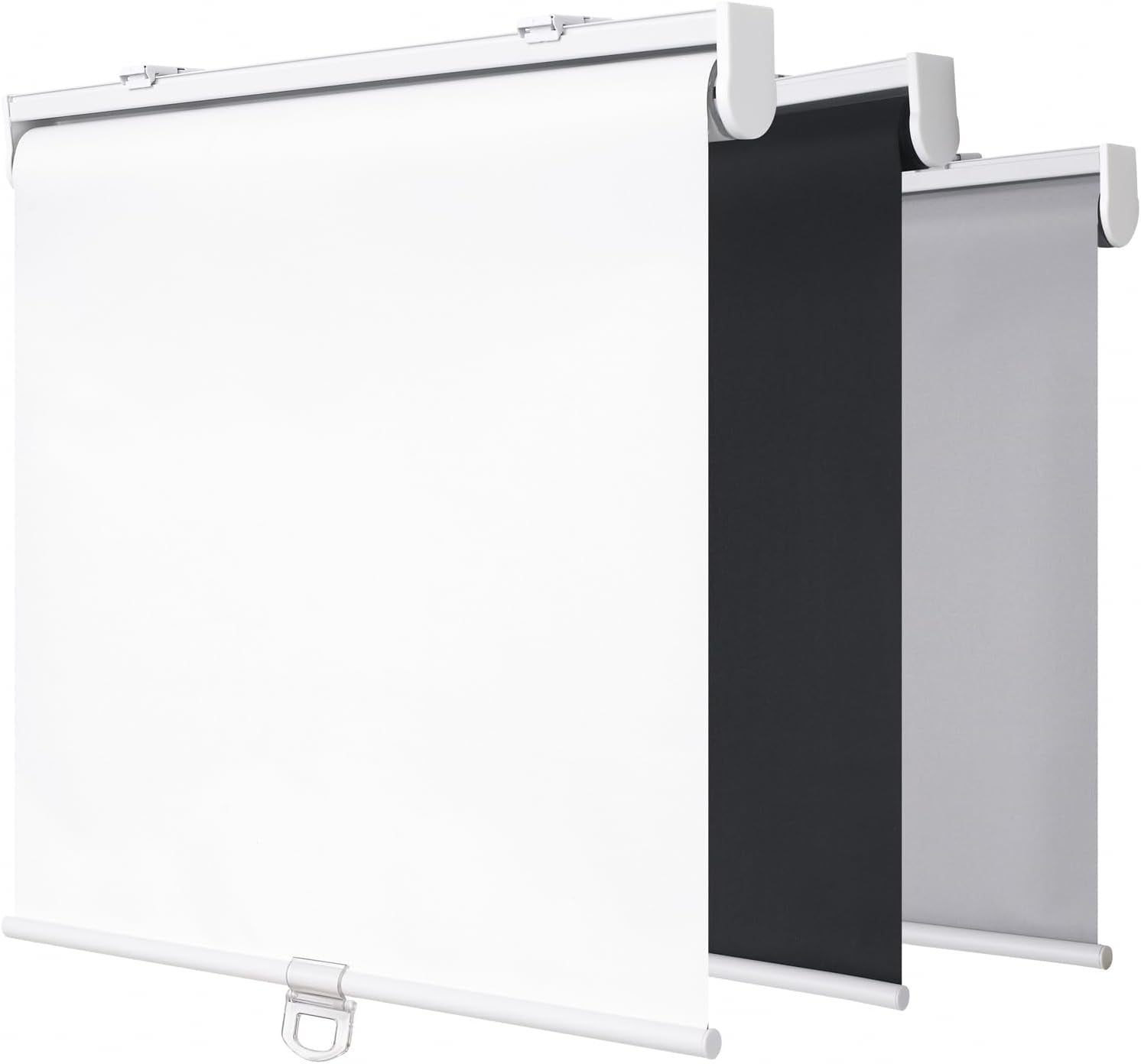 Cordless Blackout Window Roller Shades, Pull Down Spring System Indoor ...