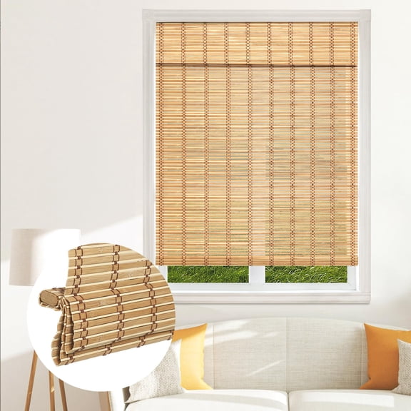 Cordless Blinds Shades Light Filtering Roller Roman Blind Shade Roll Up For Windows Easy Totall Door Bedroom 21" W X 64" H