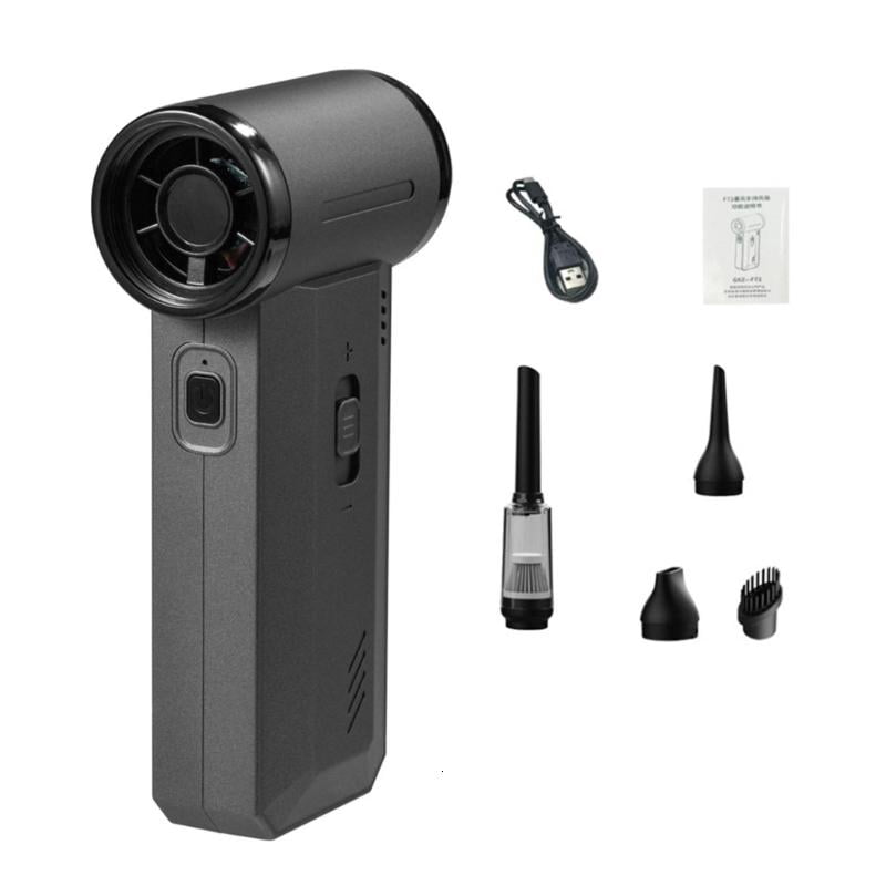 Cordless Blower 130000RPM Air Duster with Interchangeable Nozzles Light Weight