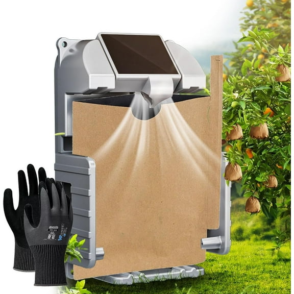 Cordless Blown Bag Machine & Fruit Protection Bags-Orchard Bagging Device Set,15-20h Runtime/Adjustable Spacing,3 Bag, Portable Bagger Tool for Pomegranate