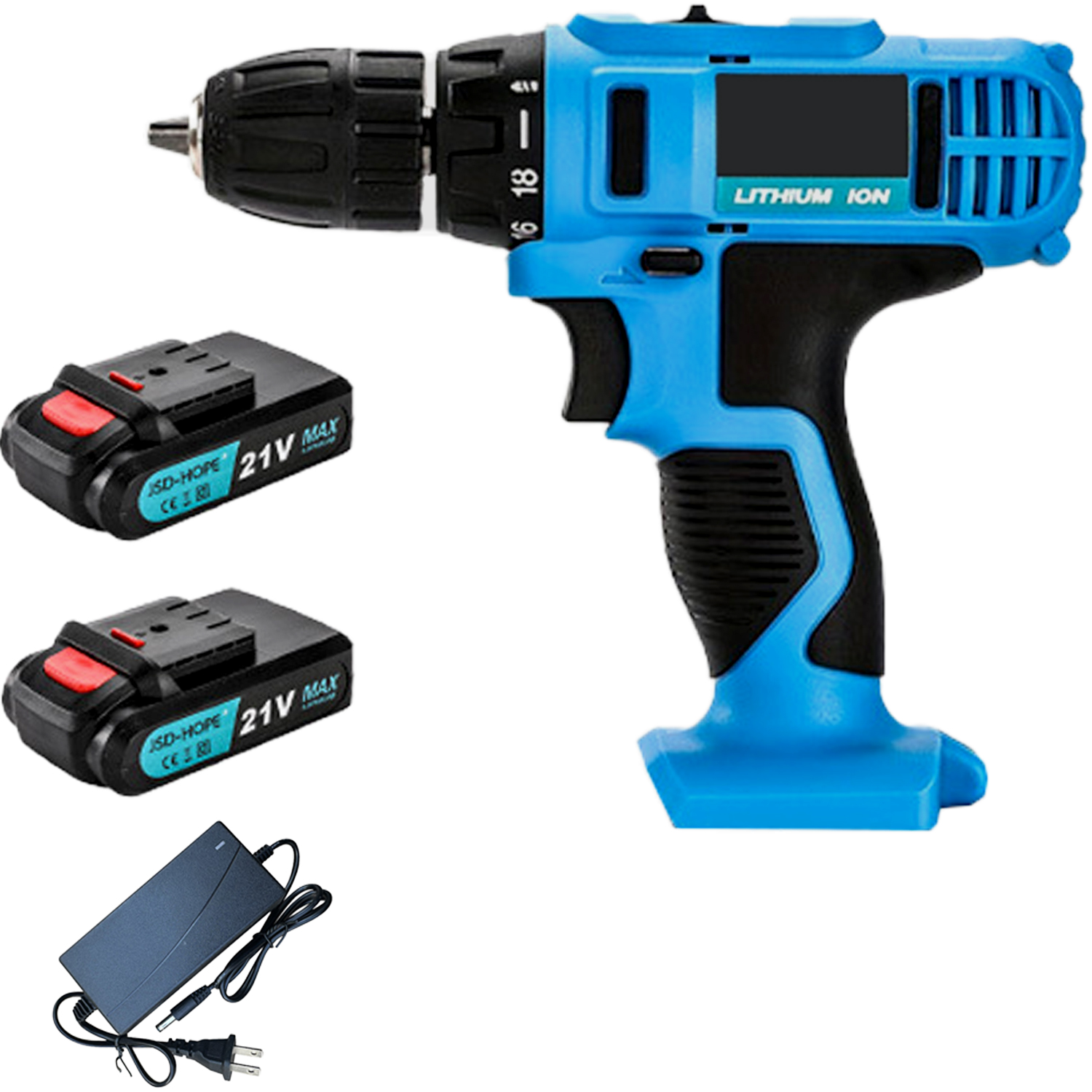 Cordless Brushless Drill&Impact Driver Combo-Multi-Function Hammer ...