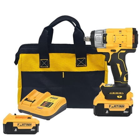 Cordless Brushless Impact Wrench (Only Tool) - For Dewalt 20V Battery, 430N Torque, Ergonomic Design, Ideal for Construction, Maintenance & DIY Projects
