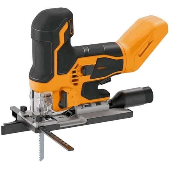 Cordless Brushless Jigsaw Compatible with Dewalt 20V MAX Battery (Tool Only), 3800SPM 7 Variable Speed Jig Saw, Ergonomic Barrel Grip, 4 Orbital Cutting, 045 Bevel Cuts, LED Light for Wood Metal