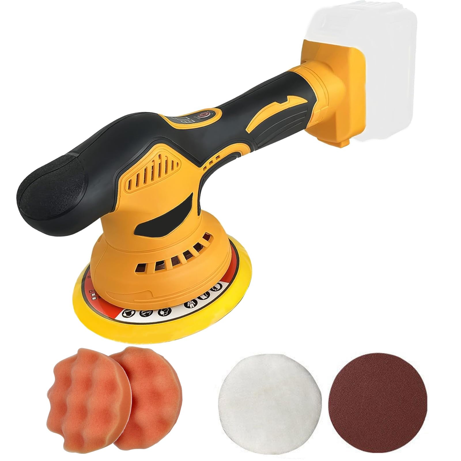 Cordless Buffer Polisher Compatiable with DEWALT 20V Max Battery ...