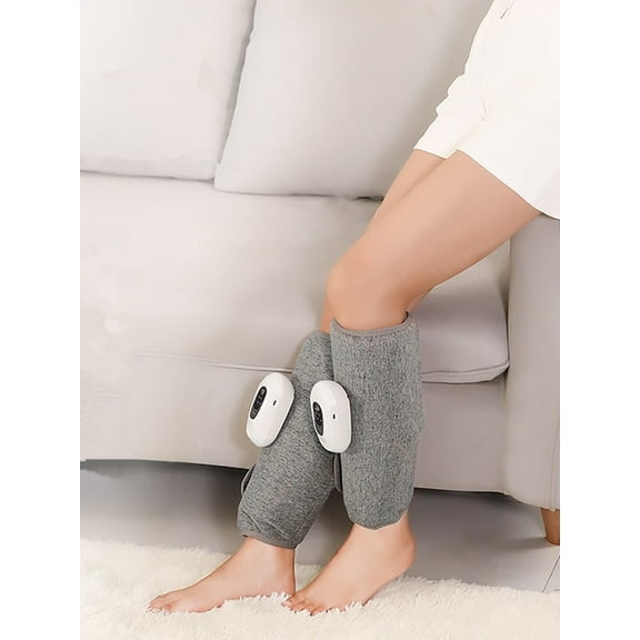 Flaremore 1PC Cordless Calf Massager Rechargeable Leg Compression,Electric Air Pressure Device Massager with 3 Modes,USB Charging Single Gray