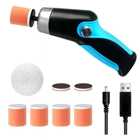 Cordless Car Buffer Polisher,Mini Portable Polisher Tool Kit for Detailing W/12V 2000MAh Rechargeable Battery &Cable