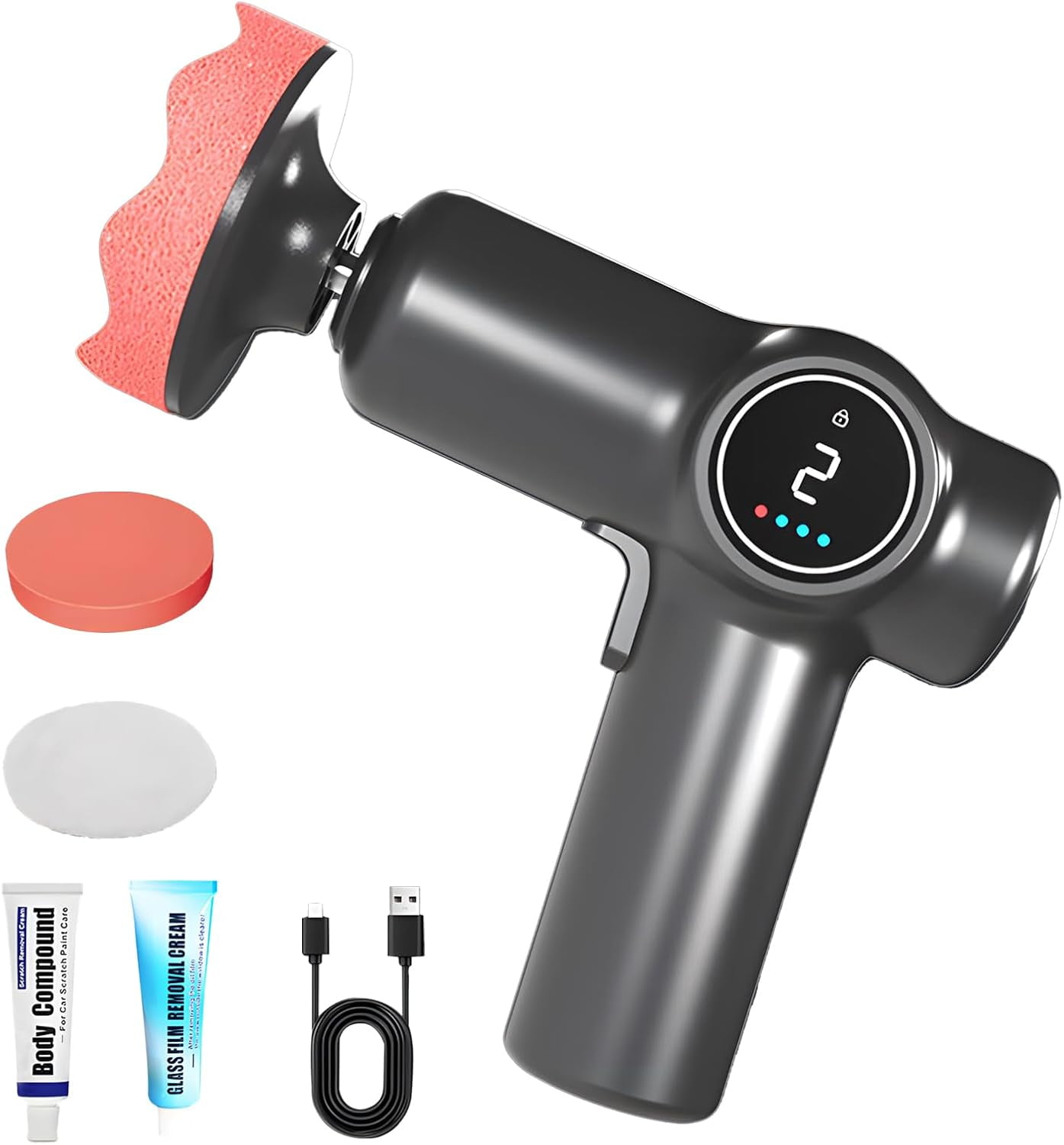 Cordless Car Buffer Polisher, Rechargeable Car Waxing and Polishing ...