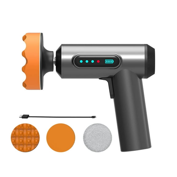 Cordless Car Buffer Polisher: Wireless Polishing Machine - USB Charging, Digital Display - Ideal for Household Car Detailing and Waxing - Achieve Professional Results at Home