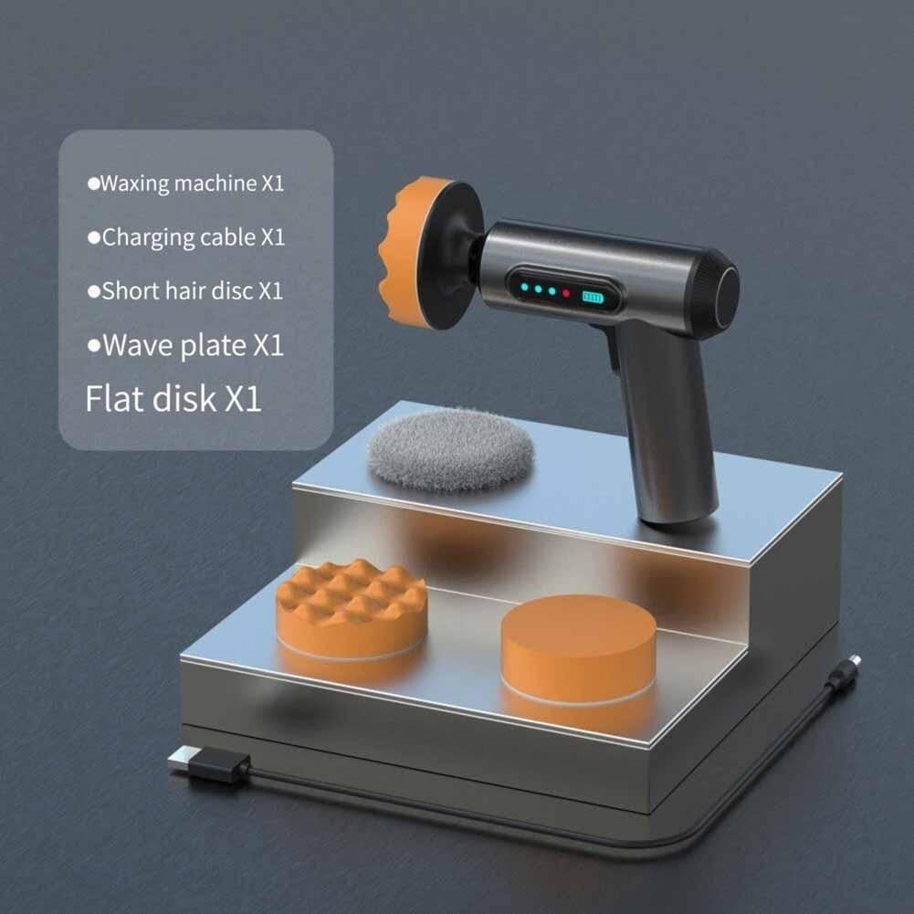 Cordless Car Polisher 4000mAh Rechargeable Electric Wireless Buffer For Car Home