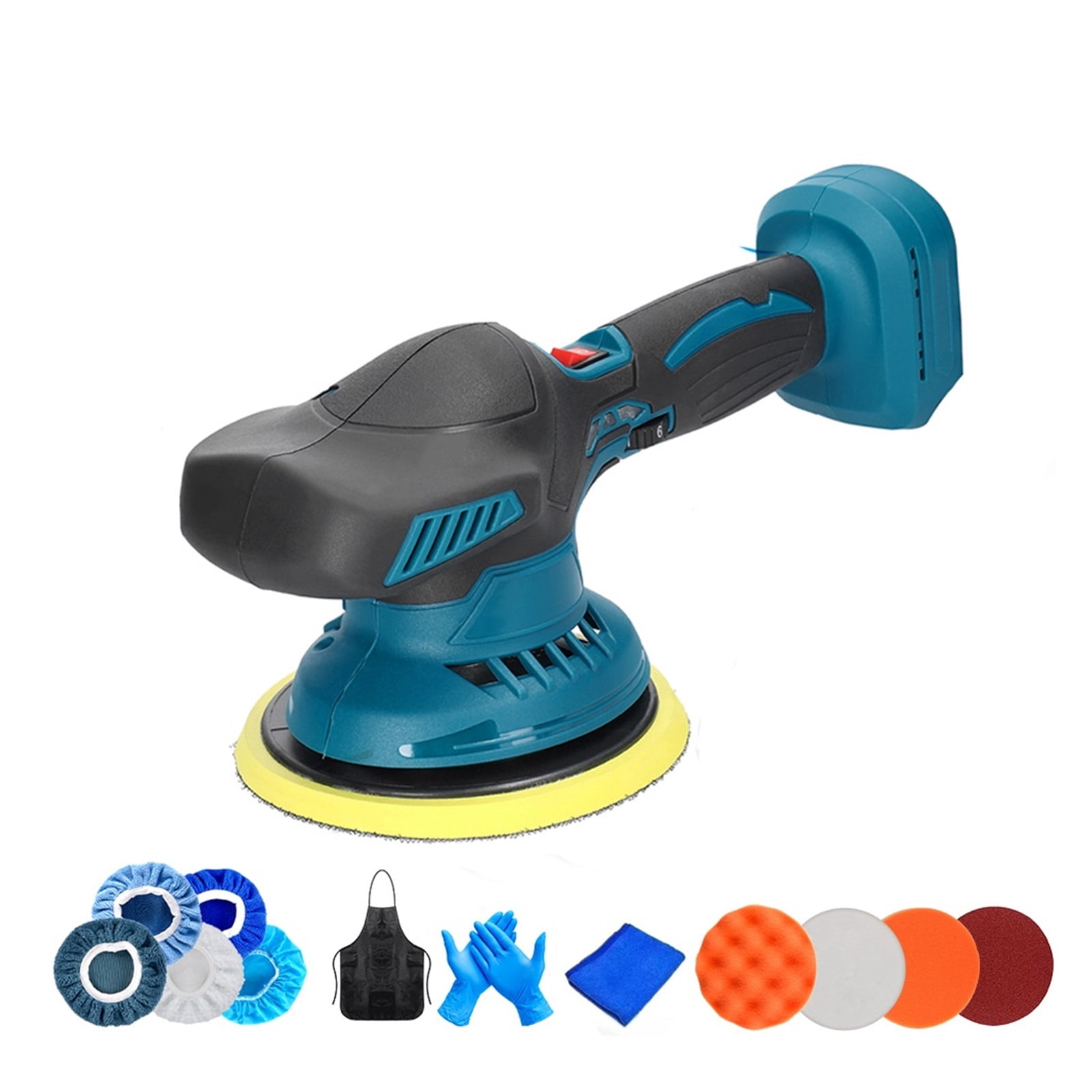 Cordless Car Polisher 6 Gears Electric Auto Polishing Cleaning Metal Waxing Wood Sanding Rust Removal Tool