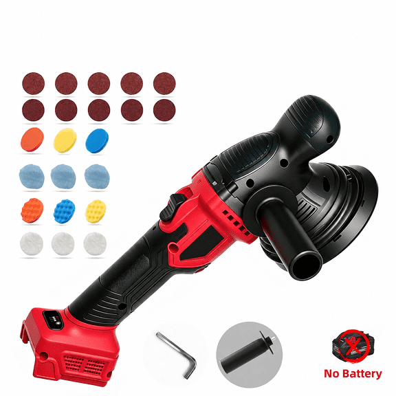 Cordless Car Polisher, 6-Inch Random Orbital Buffer Waxer, 6-Speed Variable Control (1800-5000 RPM), Compatible with Milwaukee M18 Battery (Tool Only, Battery Not Included)