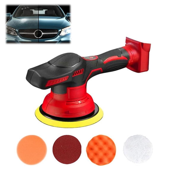 Cordless Car Polisher Kit, 8-Speed Electric Buffer with Digital Display, Lithium-Ion Detailing Tool for Polishing, Waxing, Buffing & Grinding, Lightweight Portable Polishing Machine for Car, Boat
