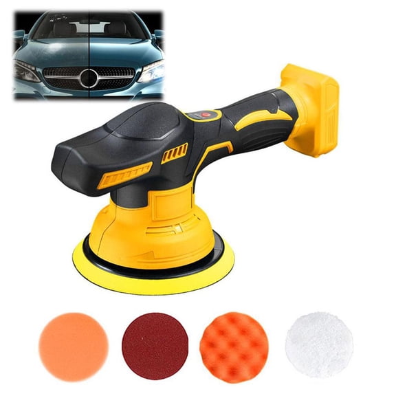 Cordless Car Polisher Kit, 8-Speed Electric Buffer with Digital Display, Lithium-Ion Detailing Tool for Polishing, Waxing, Buffing & Grinding, Lightweight Portable Polishing Machine for Car, Boat