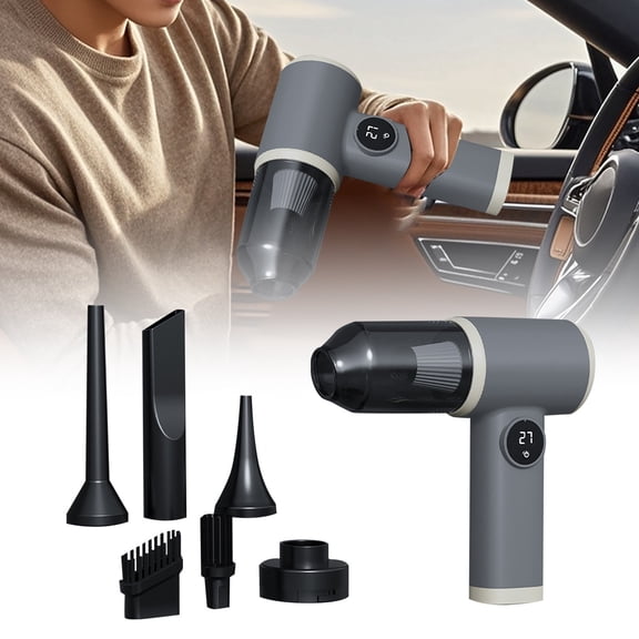 Cordless Car Vacuum Cleaner Handheld Portable High Power Suction and Blowing 2 in 1 Multifunctional Wireless Vacuum with Multi Nozzles for Car Home Office Pet Hair Dust Food Debris Cleaning Appliance