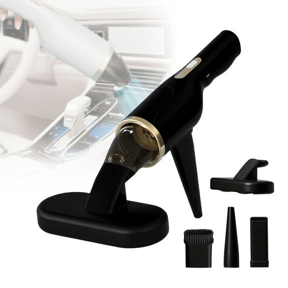 Cordless Car Vacuum Cleaner with UV Light, 2-in-1 Suction & Blower, Mini Handheld Vacuum with HEPA Filter, LED Light, USB-C Rechargeable, 4 Nozzles for Deep Cleaning Home, Sofa, Pet Hair, Keyboard