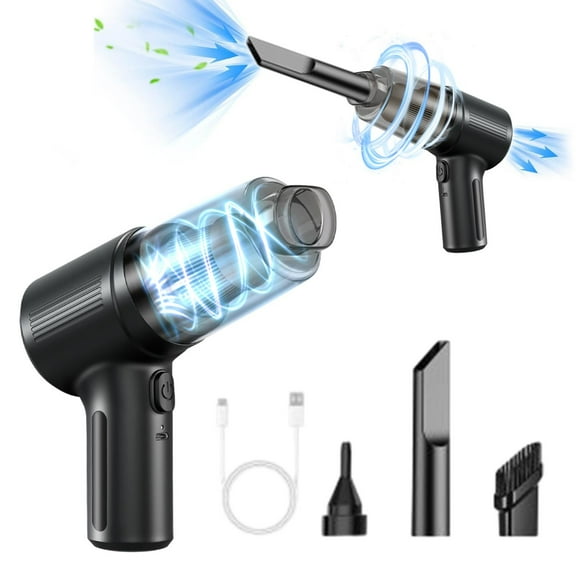 Cordless Car Vacuum, Handheld Vacuum Cleaner 800L/min Suction, Multi Function Portable Car Vacuum with Blower & Inflator, Lightweight Wet Dry Car Vacuum for Car Home Office Cleaning