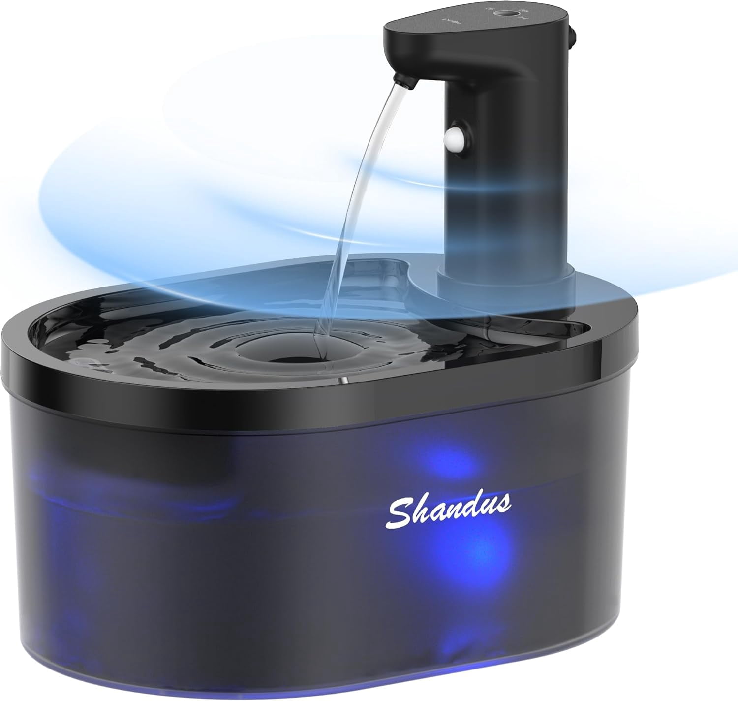 Cordless Cat Water Fountain, 5000mAh Battery Operated Pet Water Fountain, 101oz/3L Wireless Cat Drinking Fountain with Motion Sensor for Cats Indoor Outdoor Ultra Quiet BPA-Free