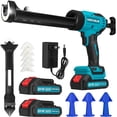 thumbnail image 1 of Cordless Caulking Gun, 21V Battery Powered Caulk Gun, Electric Caulking Gun w/2 x 2.0Ah Batteries, 9Pcs Caulk Remover Tool, LED Light, Auto Retract for Filling, Sealing, 1 of 8