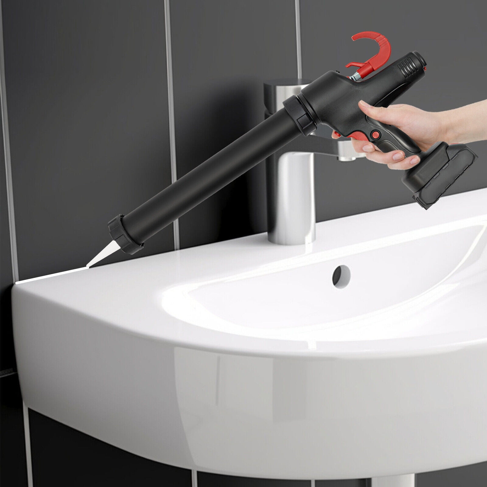 Cordless Caulking Gun 21V Electric Caulk and Adhesive Gun for 10oz20oz