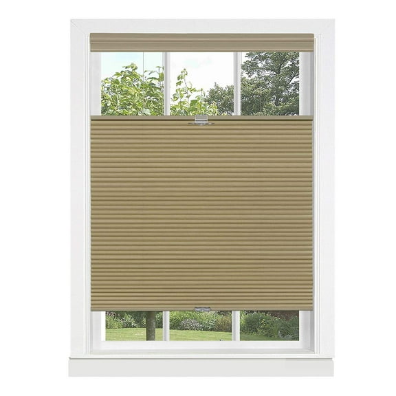 Achim Home Furnishing Window Blinds: Cordless Top-Down Bottom-Up Honeycomb Window Shade (Wheat, 31" x 64")