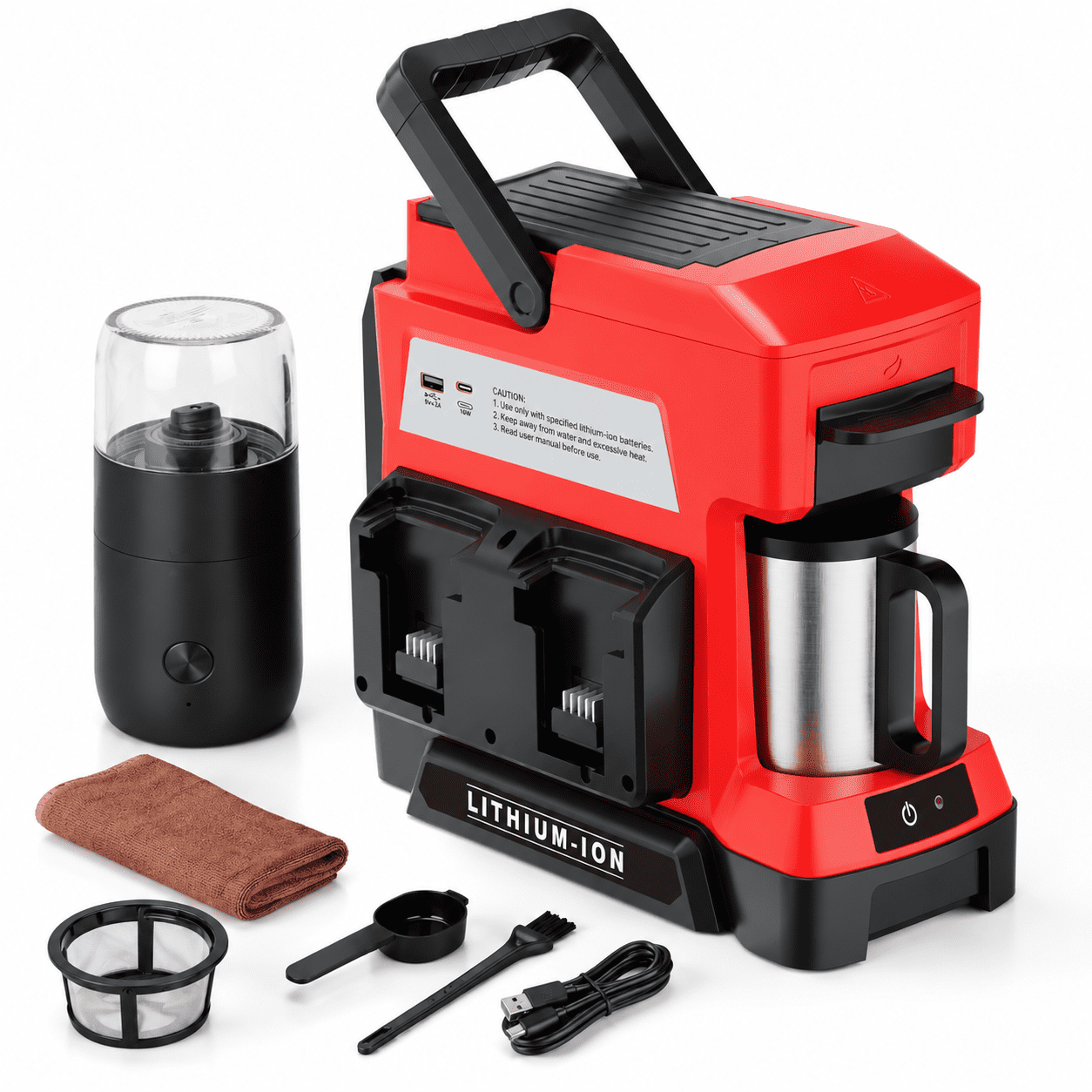 Cordless Coffee Maker For Milwaukee 18v 3 Brewing Options Drip With ...