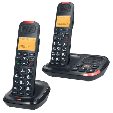 Motorola O2 Series Cordless Telephone with Digital Answering Machine, 2 ...