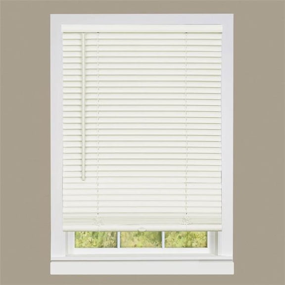 Cordless Deluxe Sundown GII Blind Alabaster, 39 x 64 in.