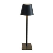 Cordless Desk Lamp, 1500mAh Rechargeable Lamp, Dimmable+3 Colors Touch Lamp Small lamp, Battery Operated Lamp Cordless Table Lamp, Vintage Lamp,Lamp for Bedroom Bathroom Bar Kitchen Lamp (Black)