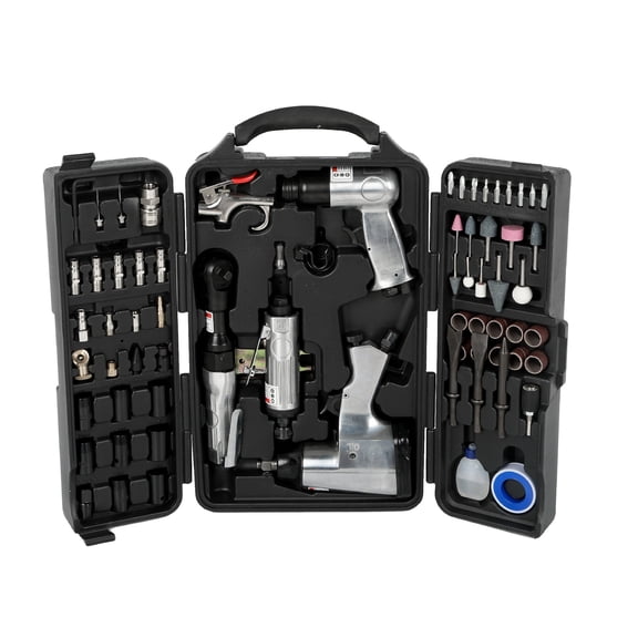 Cordless Drill 71 Piece Air Tool and Accessories Kit, Impact Wrench, Air Ratchet, Die Grinder, Aire Hammer, Hose Fittings, Storage Case,Impact Driver