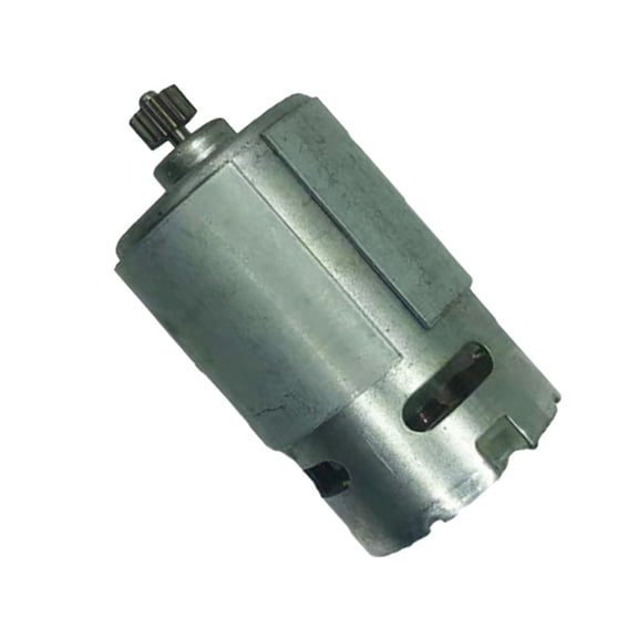 Cordless Drill Motor 21V High Power 550 DC Electric Tool with 12-Tooth Chuck Rotatable Design for Rotor Applications Metal Body Silver Finish