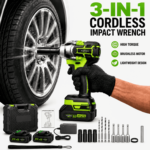Cordless Drill, Power Drill Driver for Home & Workshop Use, Portable Electric Drill for Drilling and Screwdriving, Lightweight Cordless Power Tool