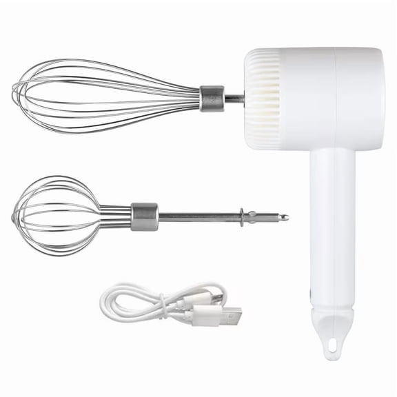 Cordless Egg Beater Mixer 30W Wireless Double-Head Handheld for Baking Camping RV