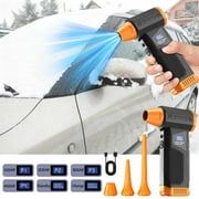 Cordless Electric Air Duster 110000RPM High Speed Blower, Powerful Compressed Air Cleaner with 4 Speed Control and Multi Nozzles for Computer Keyboard Car Detailing Electronics