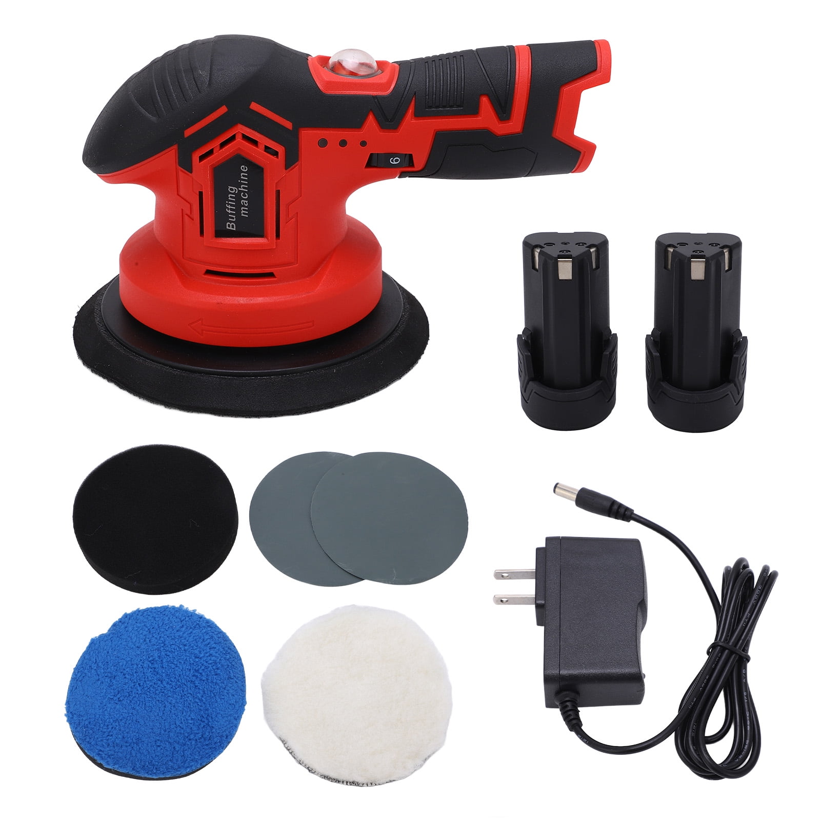 Cordless Electric Car Buffer Polisher 25005000rpm Variable Speed