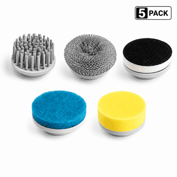 Cordless Electric Cleaning Brush Multi-Purpose Household Scrubber, Rechargeable Power Spin Scrubber for Shoes, Kitchen, Bathroom, Tile Grout & Stubborn Stain Cleaning with Interchangeable Brush Heads