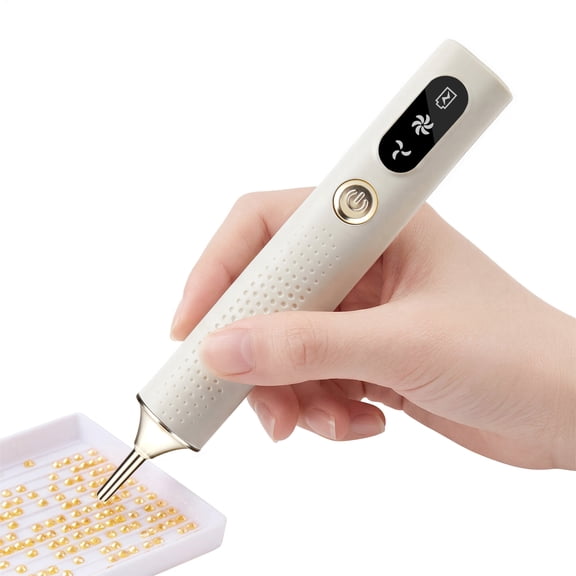 Cordless Electric Diamond Painting Pen - No Wax Needed, Rechargeable Vacuum Pen with Adjustable Suction, Lightweight Diamond Art Tool, Type-C Fast Charging