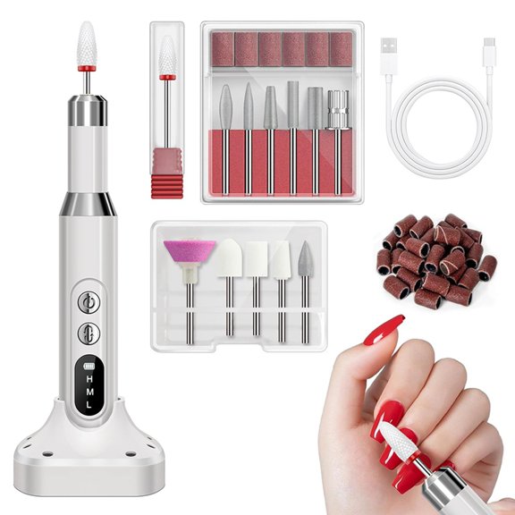Cordless Electric Drill Nails Machine Brushless Manicure Cutter Apariigd Machine for Manicure and Pedicure Nail Filer