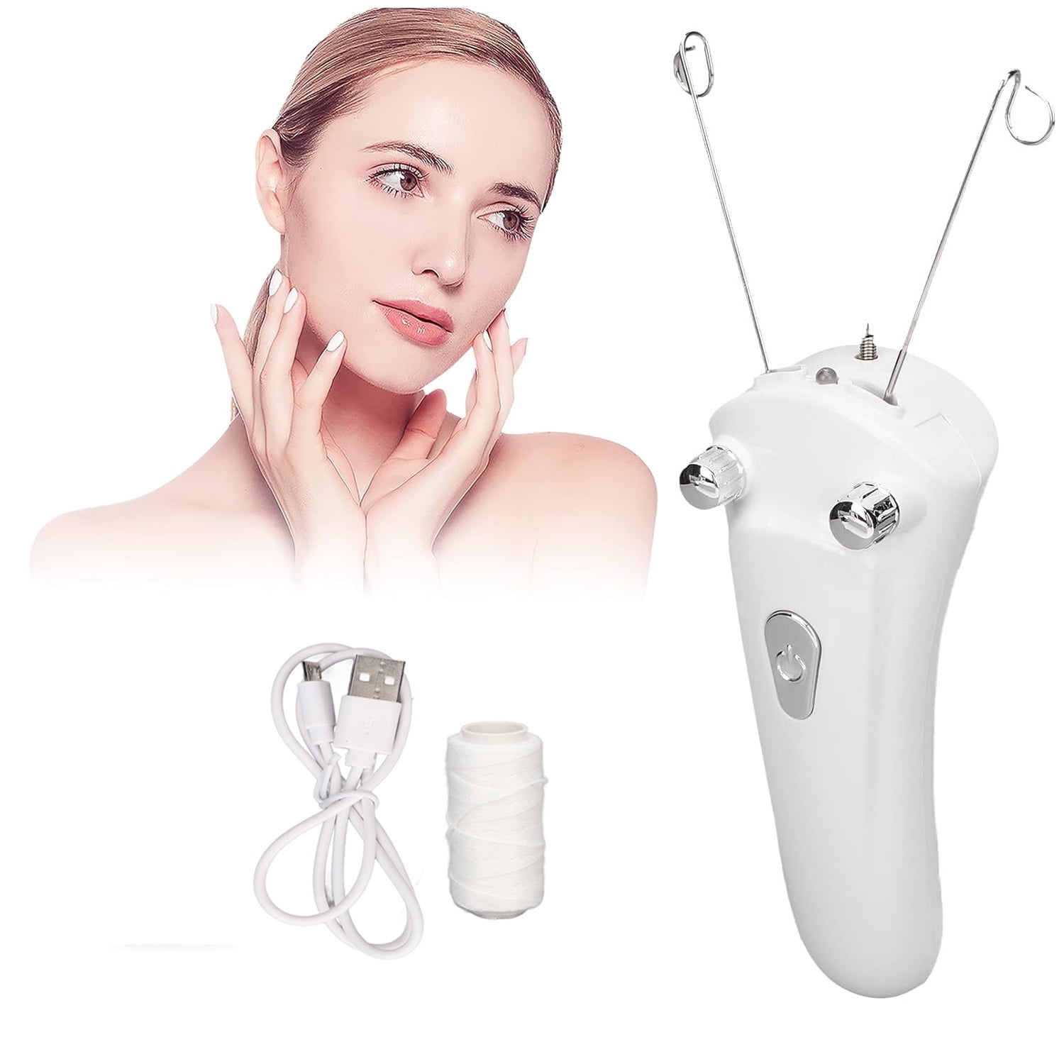Cordless Electric Facial Threading Hair Removal for Women, Face