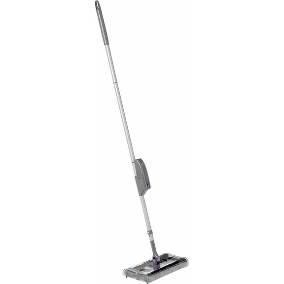 Cordless Electric Floor and Carpet Sweeper with Rotating Brush for Efficient Cleaning, Quad Brush Technology - Purple