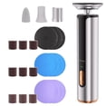 thumbnail image 1 of Electric Foot Callus Remover, 2-in-1 Cordless Feet File and Nail Grinder with 3 Modes, USB-C Rechargeable Dead Skin Remover, Silver, 1 of 9