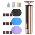 thumbnail image 1 of Electric Callus Remover for Feet, 2-in-1 Rechargeable Cordless Foot File and Nail Grinder with 3 Modes, USB-C Charge, 9 Sandpaper Discs, Rose Gold, 1 of 9
