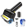 thumbnail image 1 of Cordless Electric Grill Brush, Stainless Steel Wire Roller Cleaning Brush, 2000mAh Rechargeable Outdoor BBQ Grill Cleaner with Gloves, 1 Brush Head, 1 of 10
