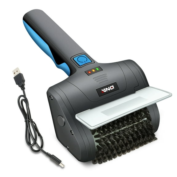 Cordless Electric Grill Cleaning Scrub Brush Rechargeable with Type-C Charge Cord,Blue/Black