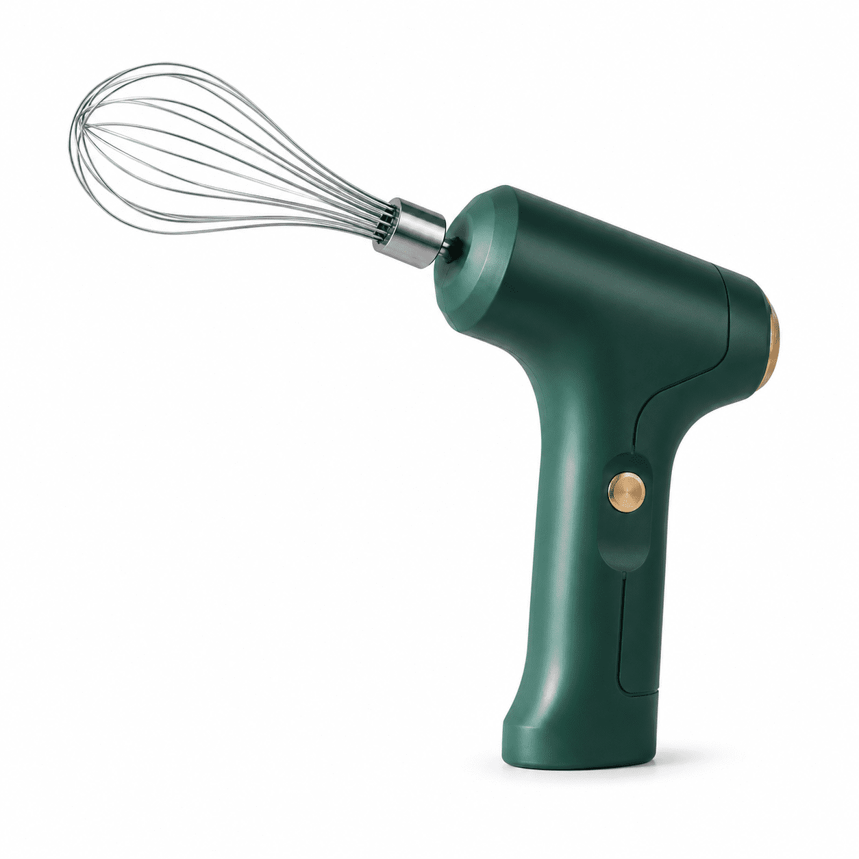Cordless Electric Hand Mixer with 3-Speed Control, Portable Rechargeable Egg Beater & Cream Whisk, Lightweight Handheld Milk Frother for Baking, Whipping & Meringue, Moonstone Grey