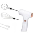 thumbnail image 1 of Cordless Electric Hand Mixer USB Rechargeable 304 Stainless Steel 3 Speed Modes Detachable Stir Whisks Portable Kitchen Baking Tool, 1 of 11