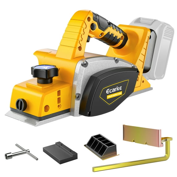 Cordless Electric Hand Planer: 3-1/4-Inch Handheld Planer For Dewalt 20V Battery (No Battery) - 15000 RPM Power Wood Planer For Woodworking, Carpentry, And Home DIY - Includes Blades And Edge Guide