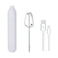 thumbnail image 1 of Cordless Electric Handheld Milk Frother & Egg Beater, 3-Speed Mini Mixer for Coffee Foam, Cake Batter, Protein Shakes, Usb Rechargeable Kitchen Gadget for Home Barista, 1X Egg Beater, 1X Data Cable, 1 of 4