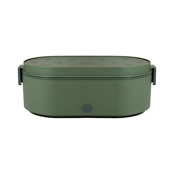 Cordless Electric Heating Lunch Box - Water-Free Car & Home Insulated Box, Automatic Heating Container for Office Worker Hot Meal Prep ( Green )