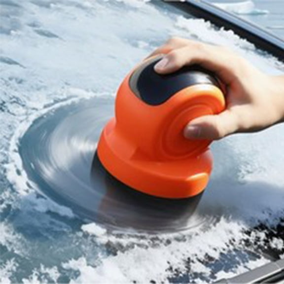 Cordless Electric Ice Scraper, 4.72in Rechargeable Car Windshield Snow Remover with Rotating Disc, Portable Winter De-Icing Tool for Auto Windows