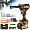 thumbnail image 1 of SPEEDWOW 443 Ft-lbs (600 N·m) Cordless Impact Wrench, 1/2" Brushless Impact Gun, 21V High Torque Power Driver, 2 x 4.0Ah Batteries, Variable Speeds for Family Car, Pickup Truck, and Mower, 1 of 12